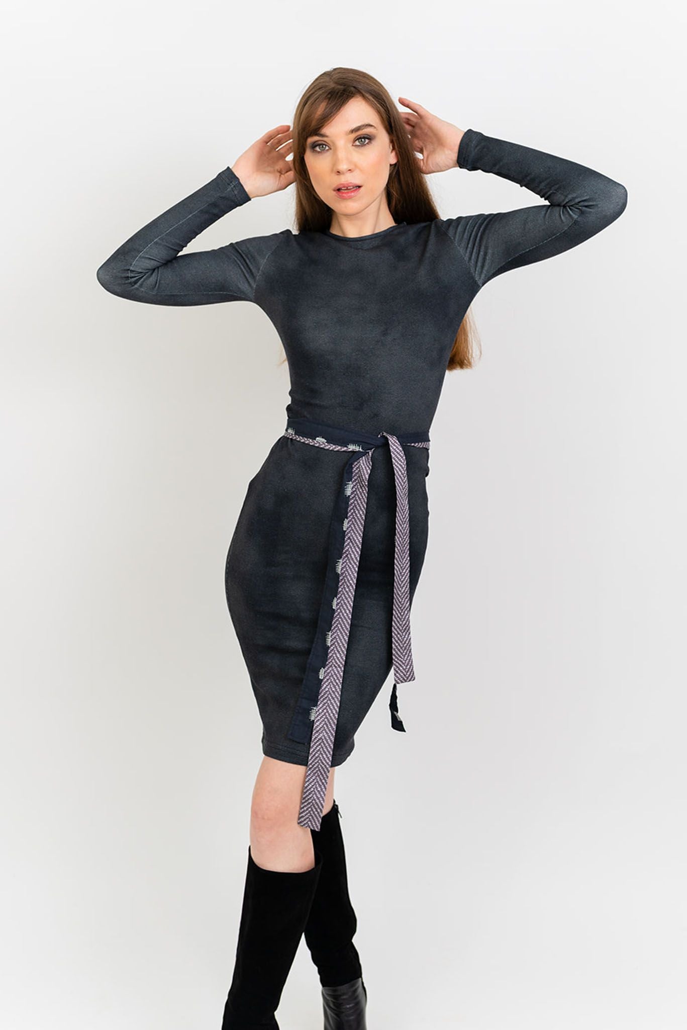 Jordan Jersey Dress | Graphite Painter's Splash