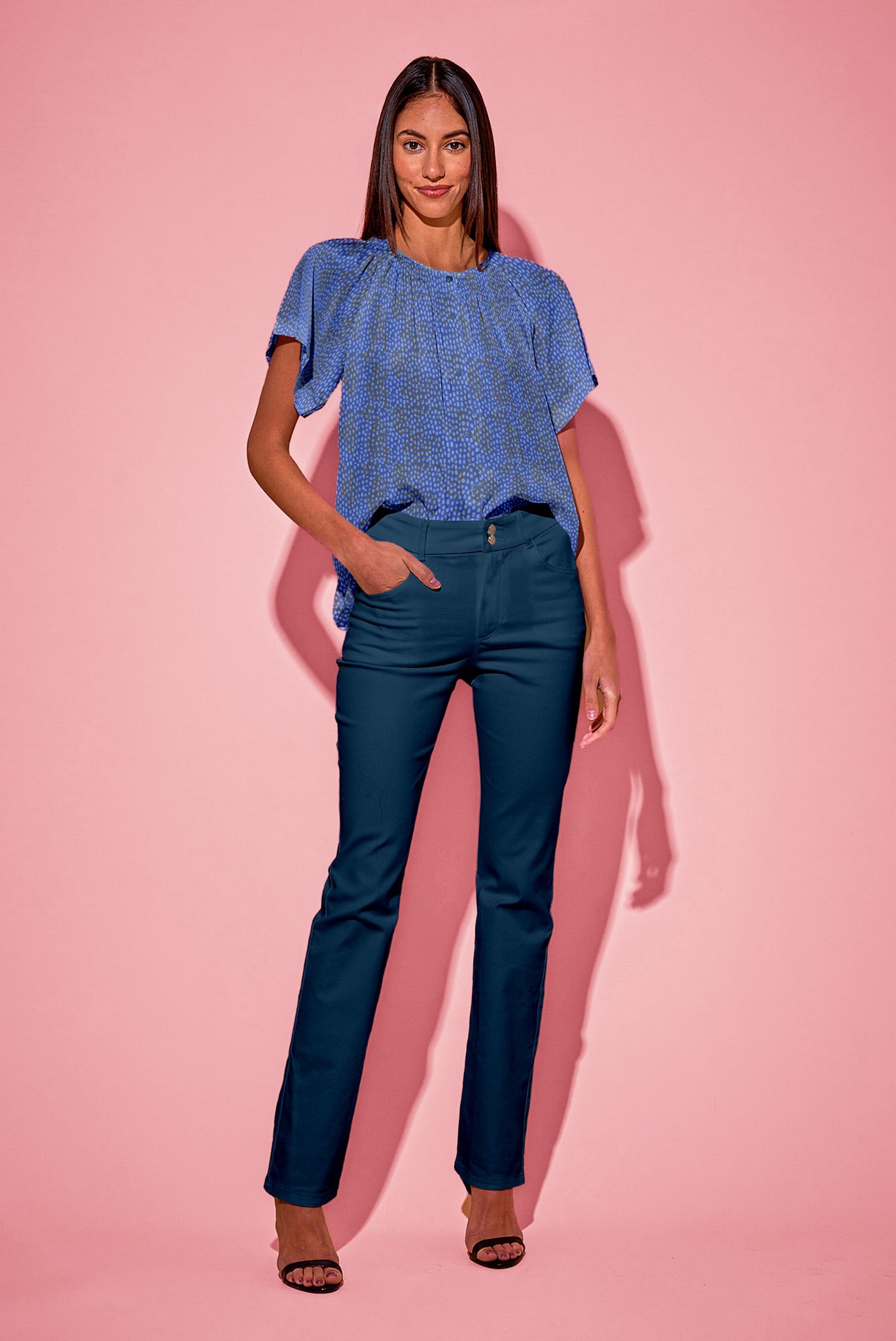 The Short Sleeve Classic Blouse | Celestial Spots