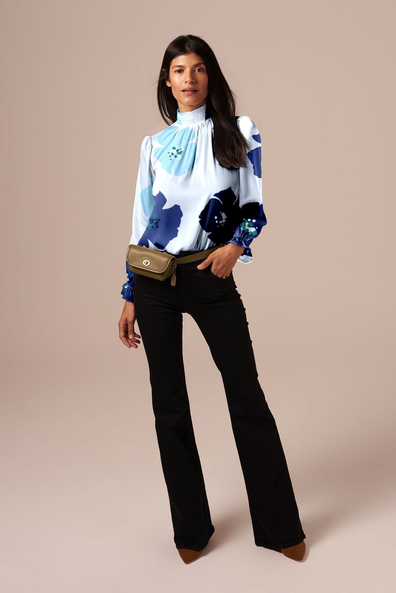 The Stella Top | Sapphire Poppies