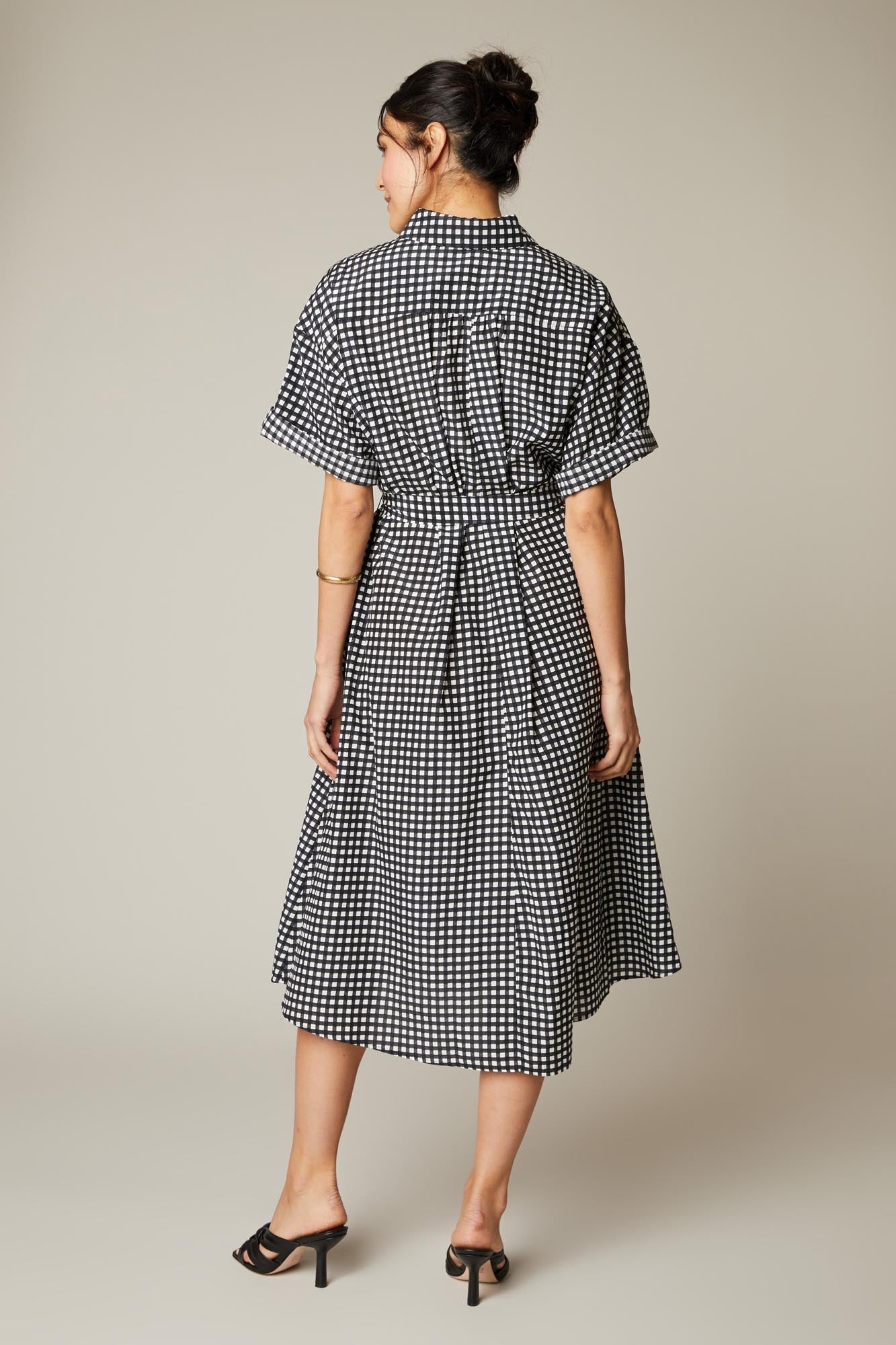 The Sarah Shirtdress | Black Gingham