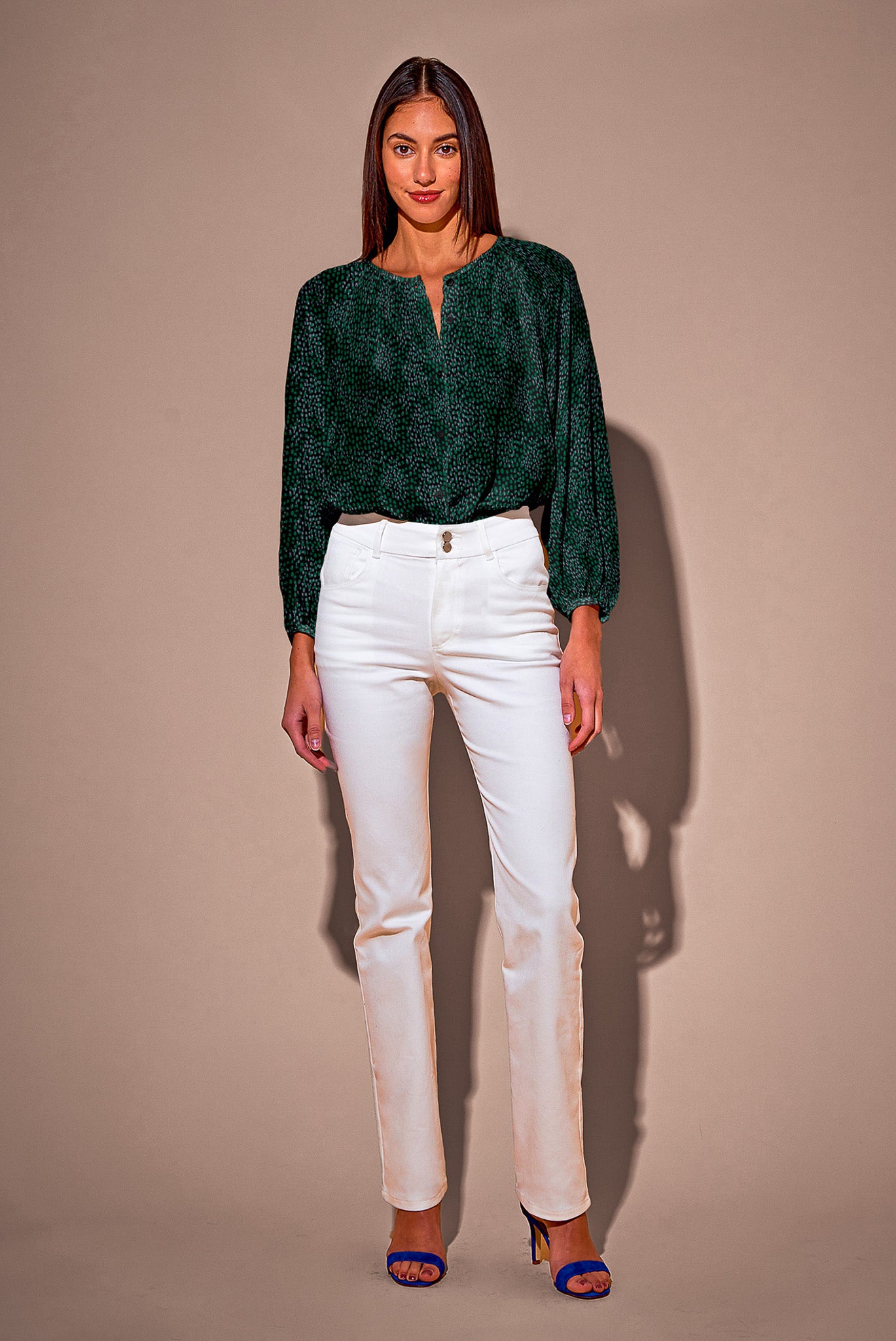 The Classic Blouse | Emerald Spots