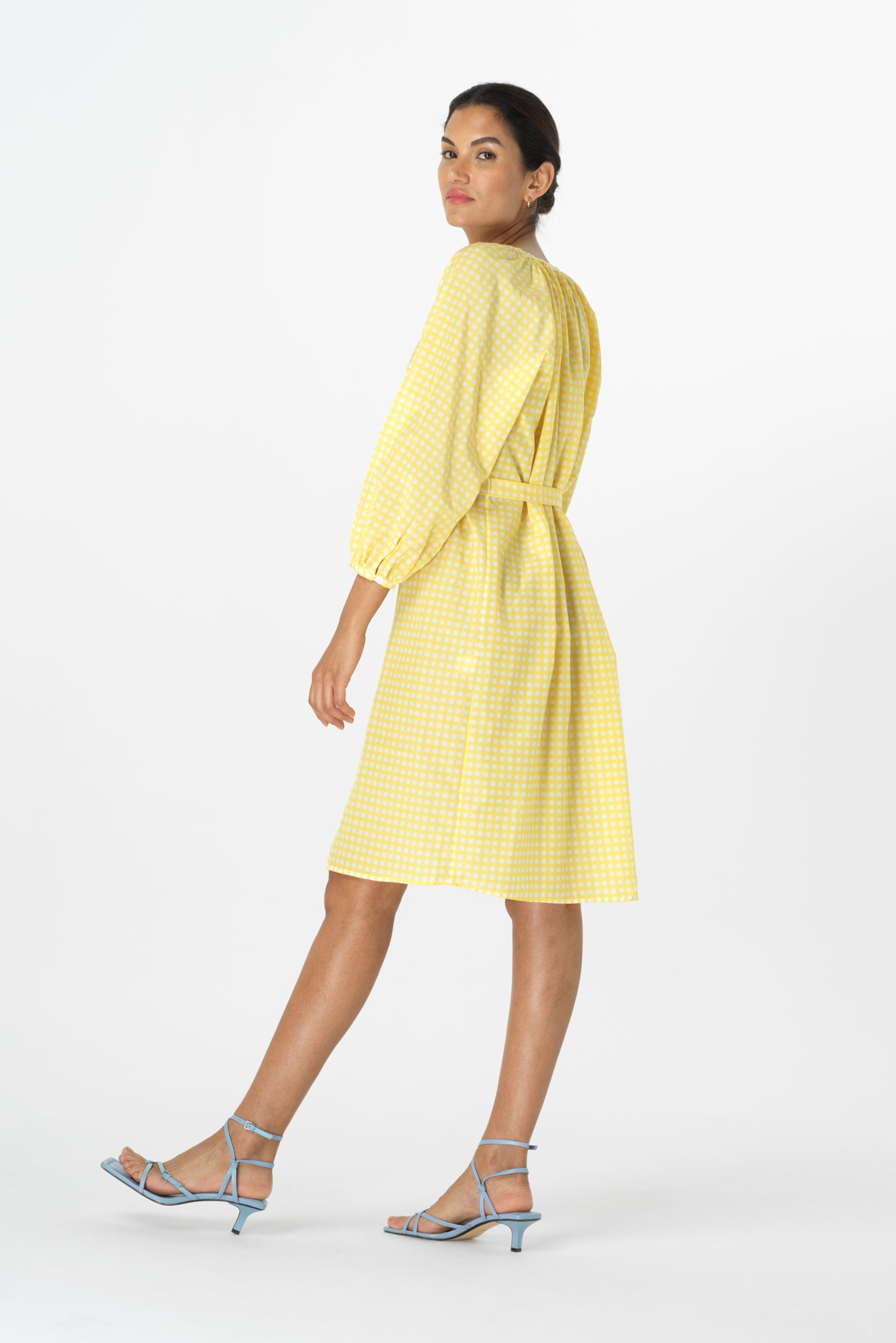 Classic Dress | Pale Yellow Gingham