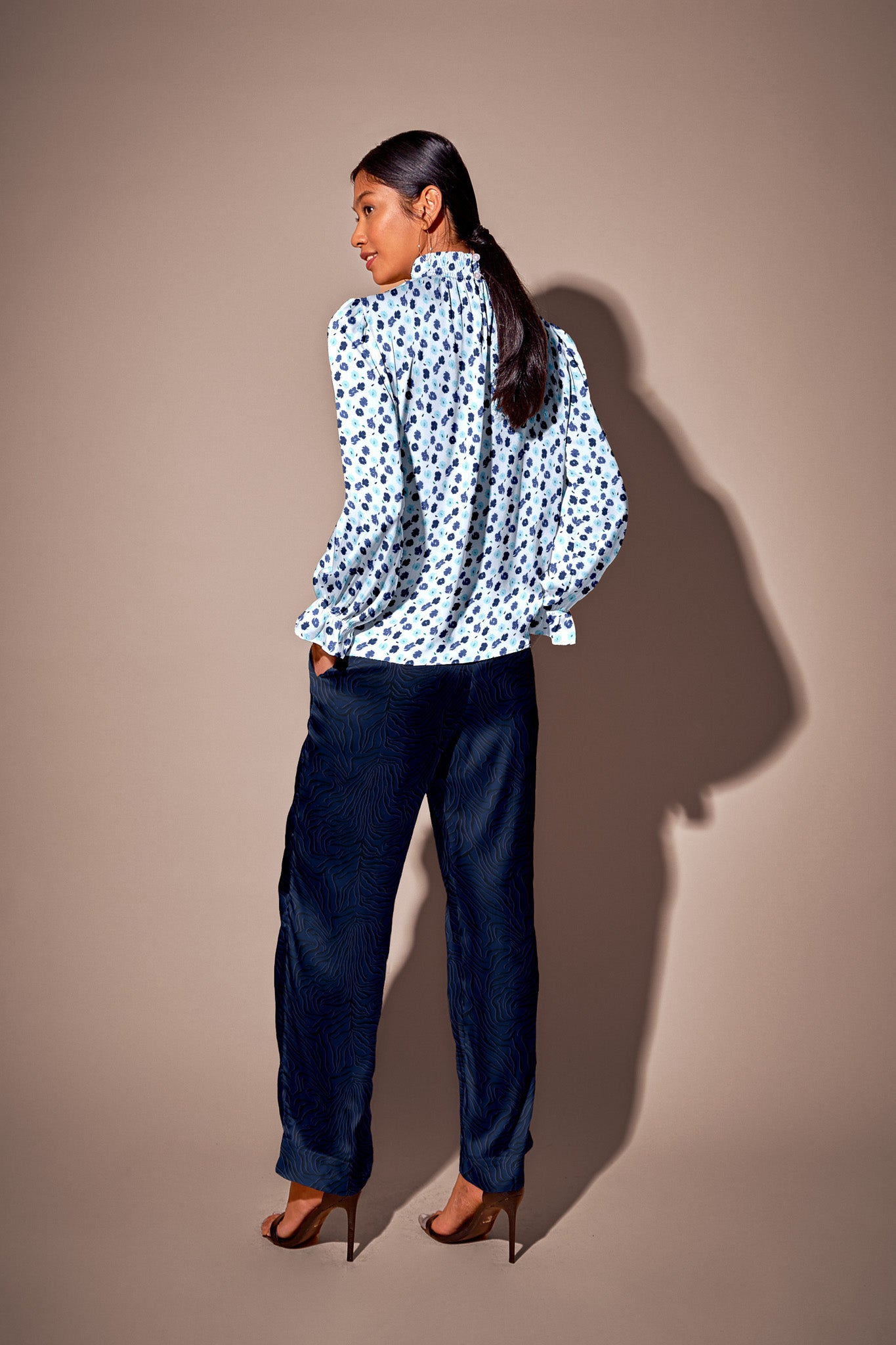 The Camilla Pant | Navy Tiger