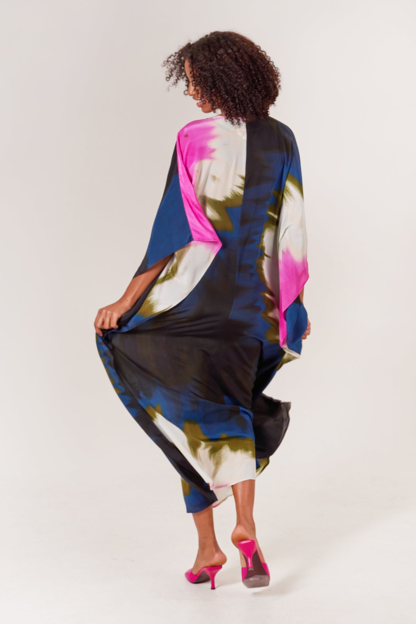 The Cleo Caftan | Ink Tie Dye