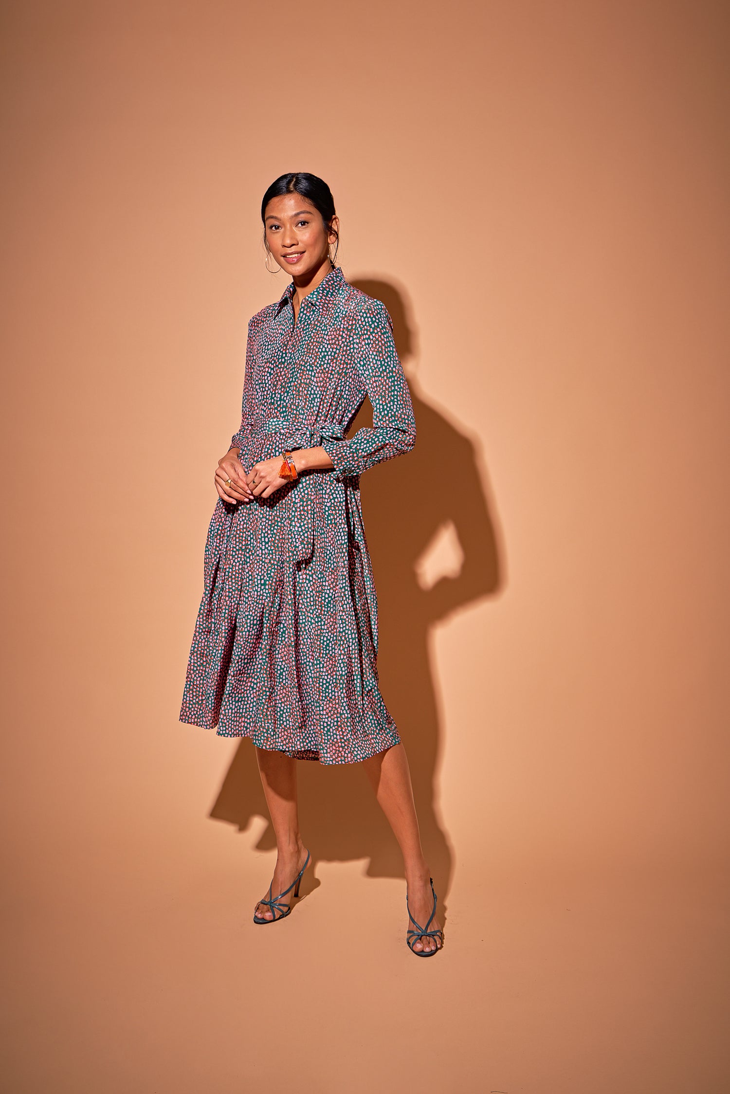 Allyson Dress in Silk | Evergreen Spots