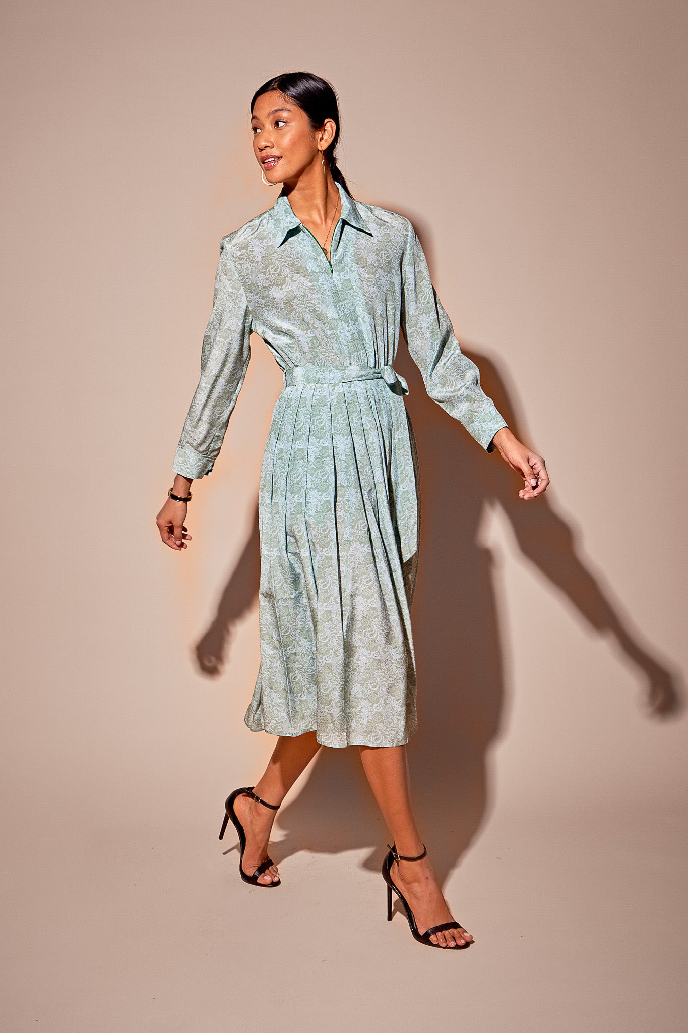 The Allyson Dress | Blue Moss Lace