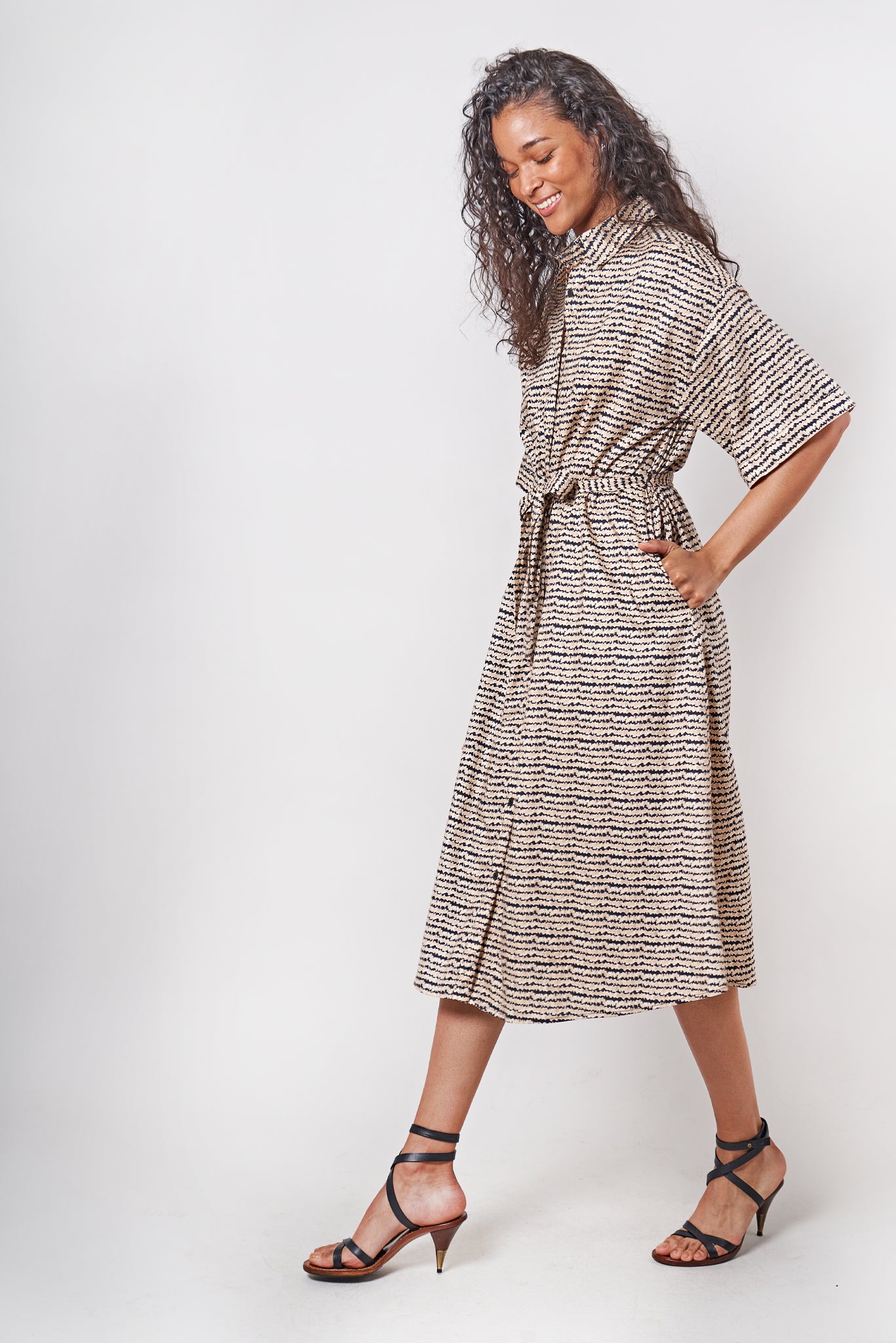 Sarah Shirtdress | Khaki Sound