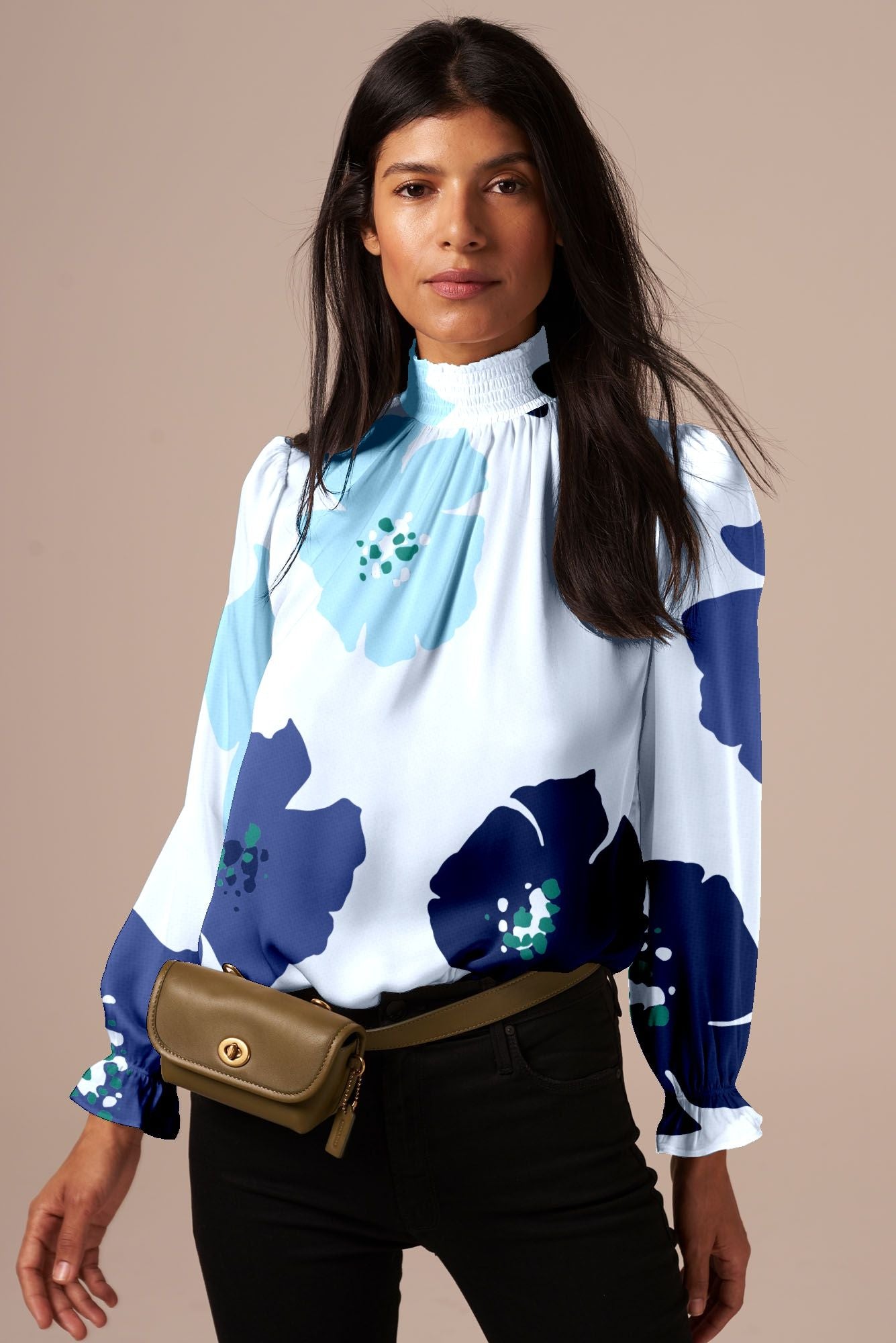 The Stella Top | Sapphire Poppies