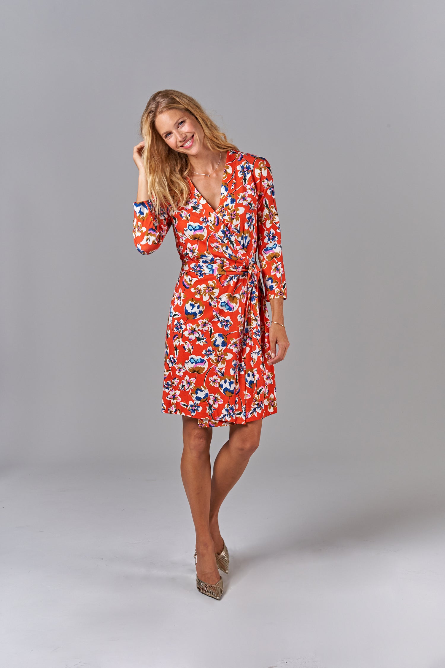 Rachel Wrap Dress | Citrus Georgia Blossoms