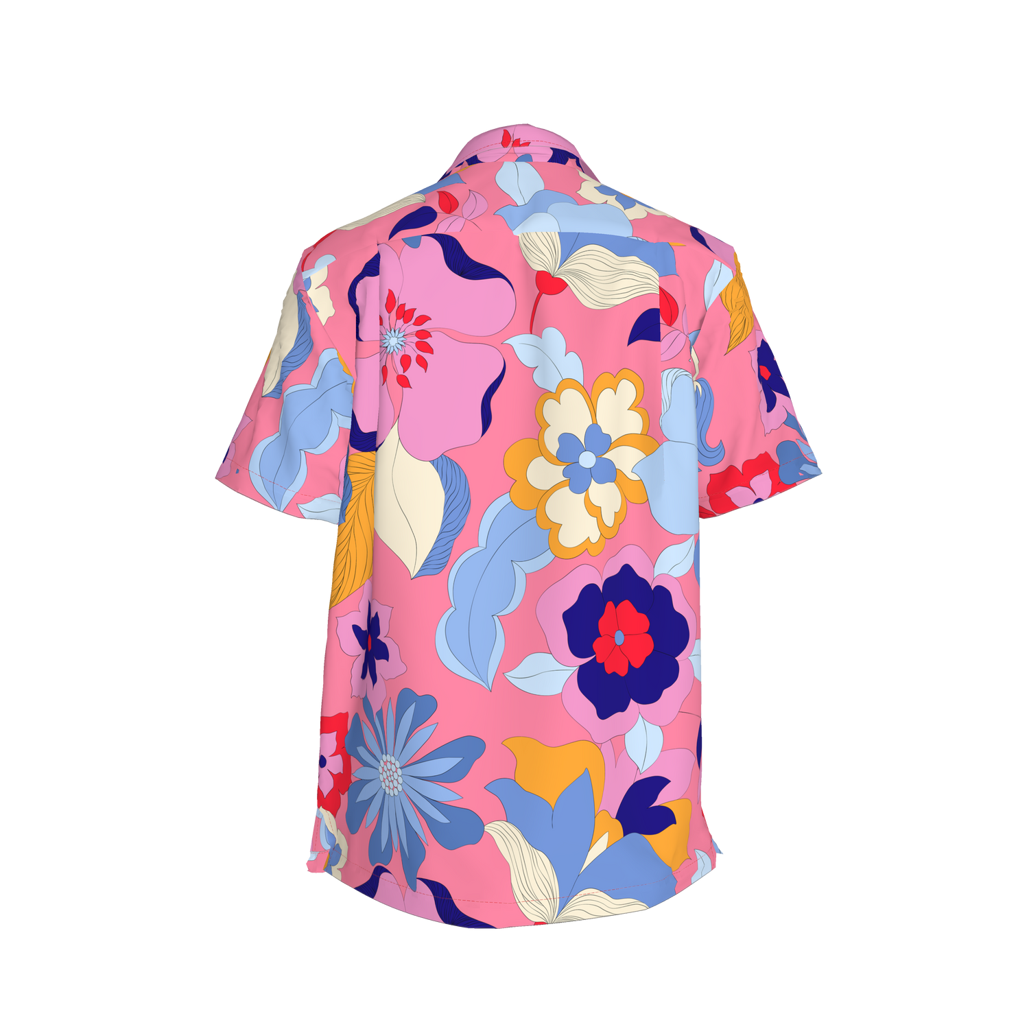Carter Cabana Shirt | Pink Retro Floral
