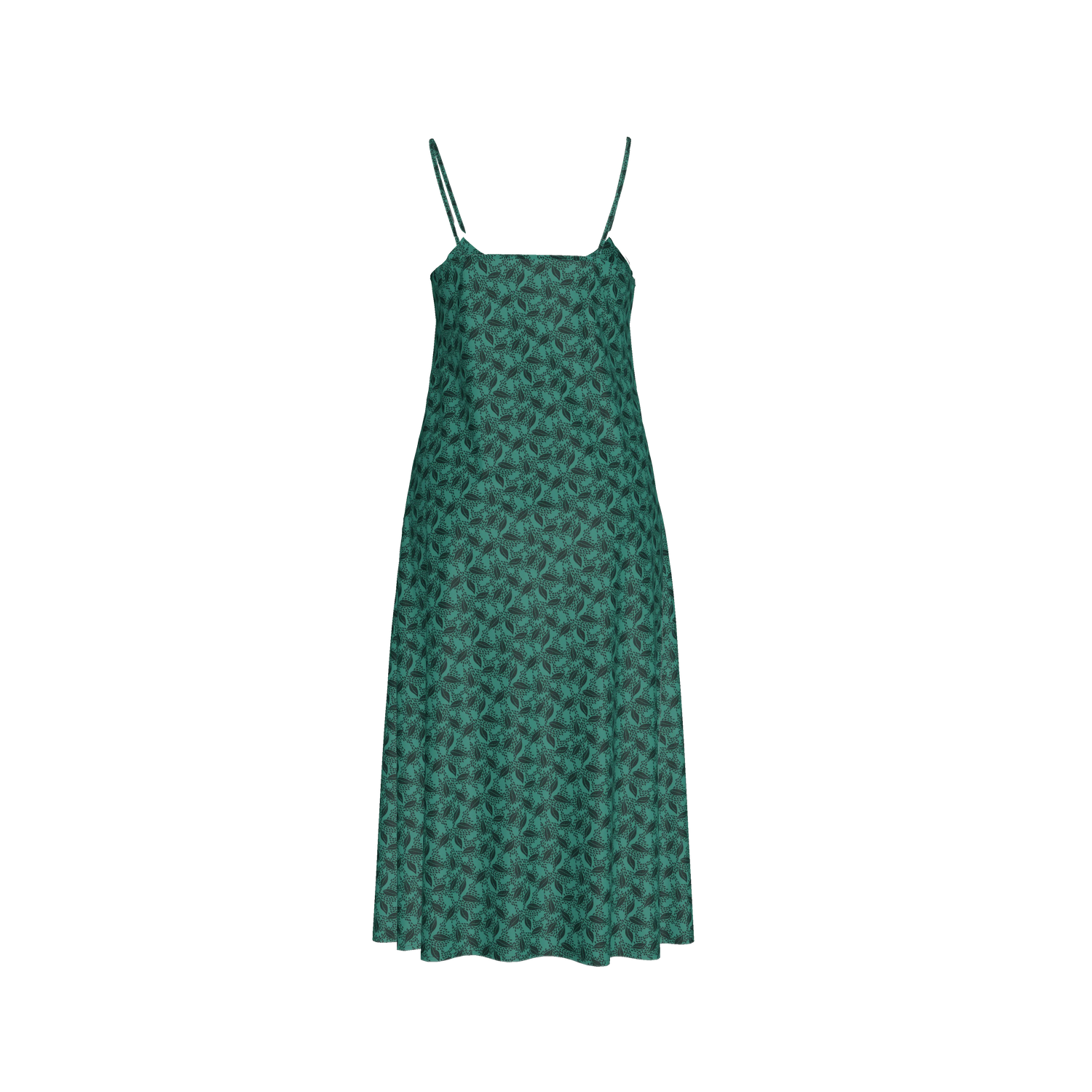 Stevie Slip Dress | Adventurine Lovely Leaves