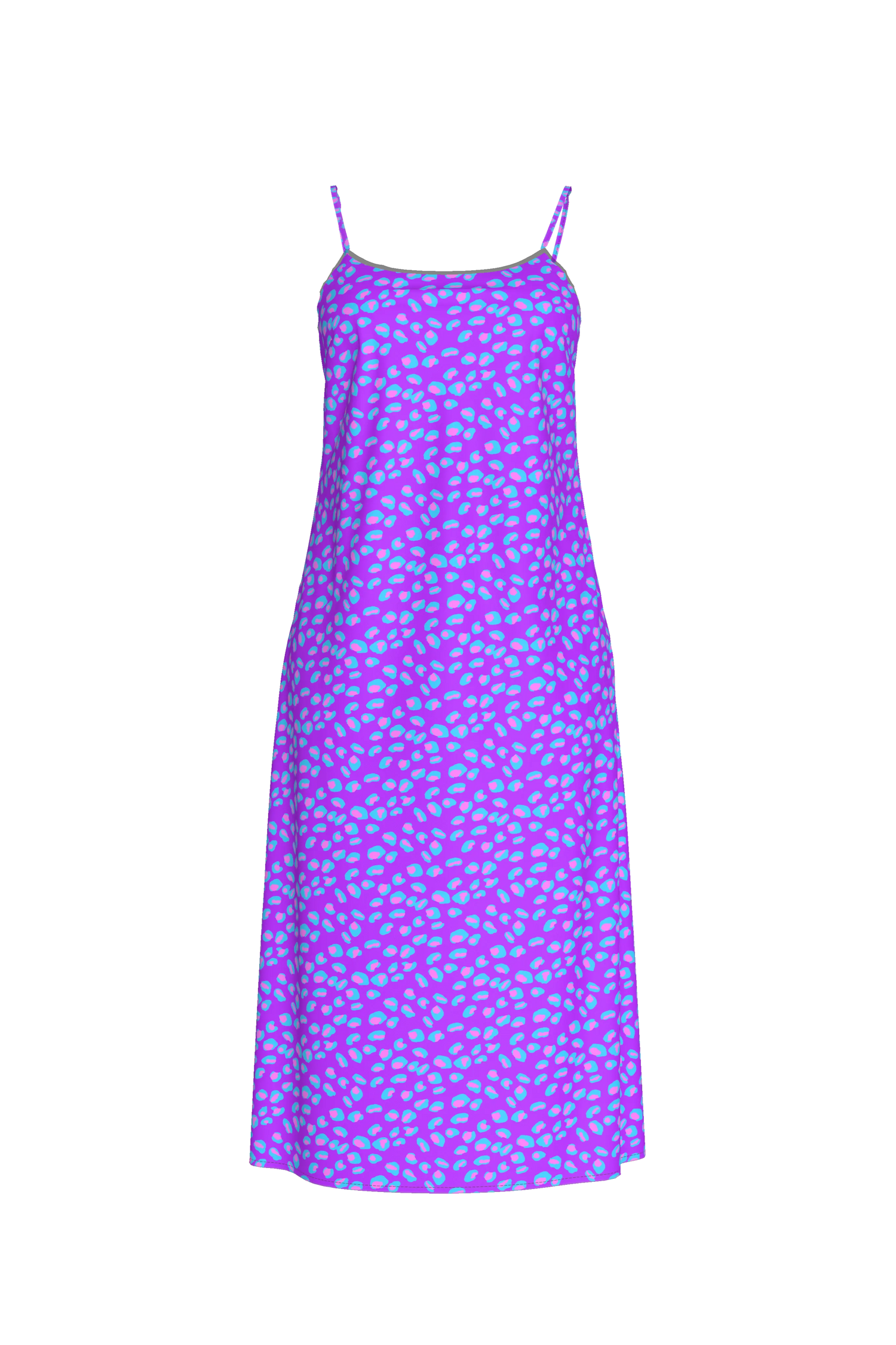 Stevie Slip Dress | Playful Purple Leopard