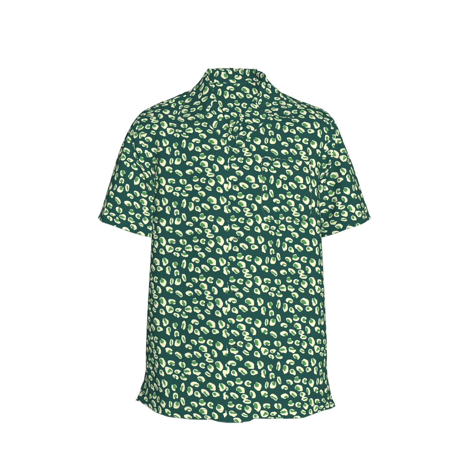 Carter Cabana Shirt | Adventurine and Ecru Leopard