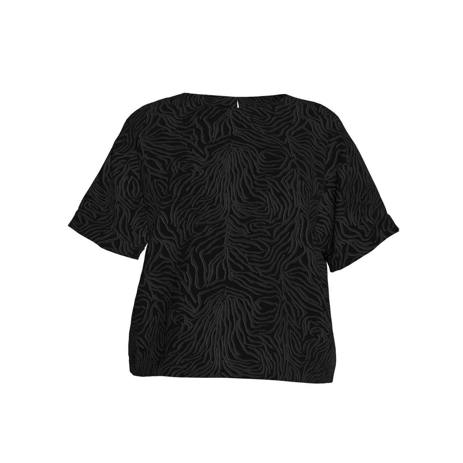 Eden Tee in Lightweight Cotton | Black Tiger