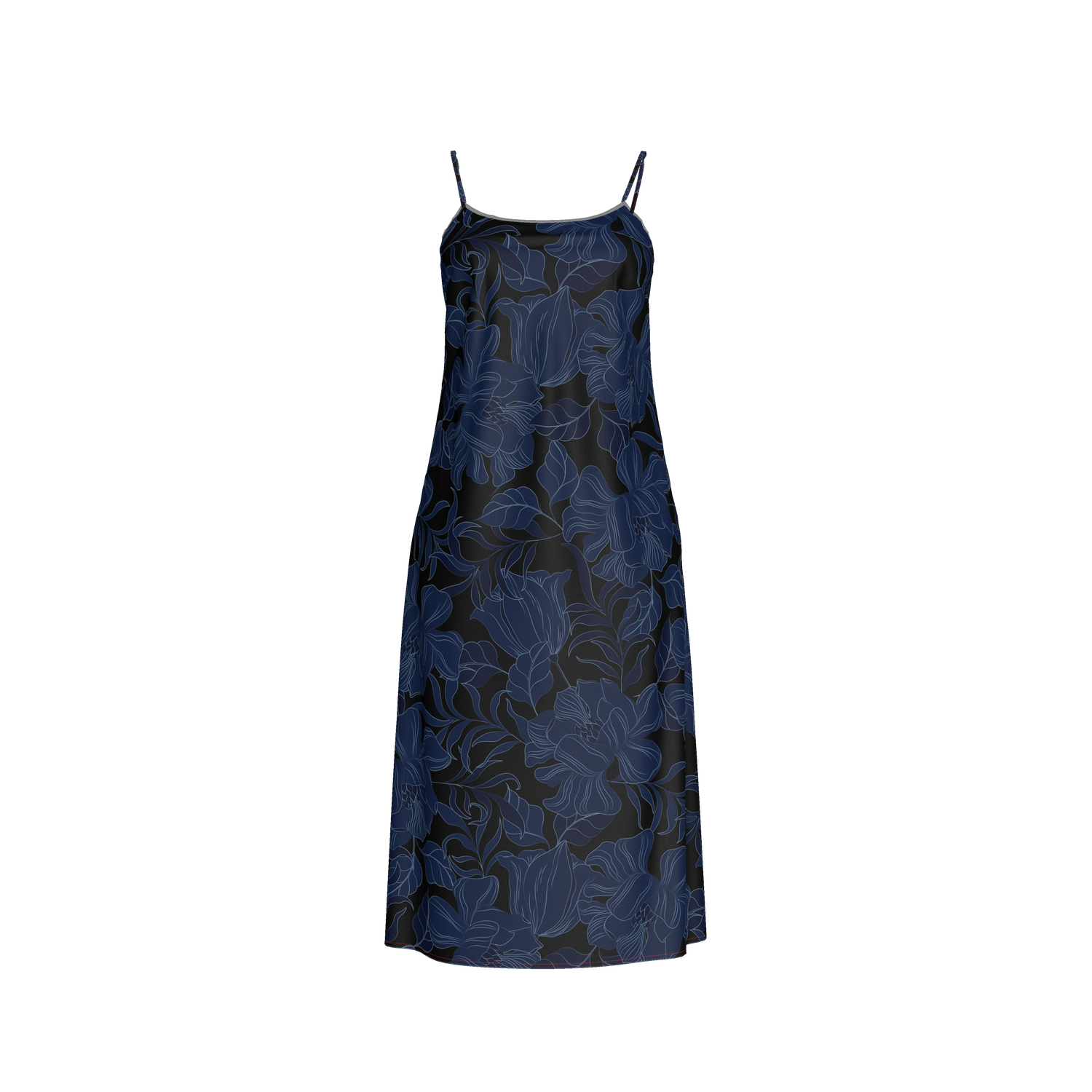 Stevie Slip Dress | Midnight Peonies