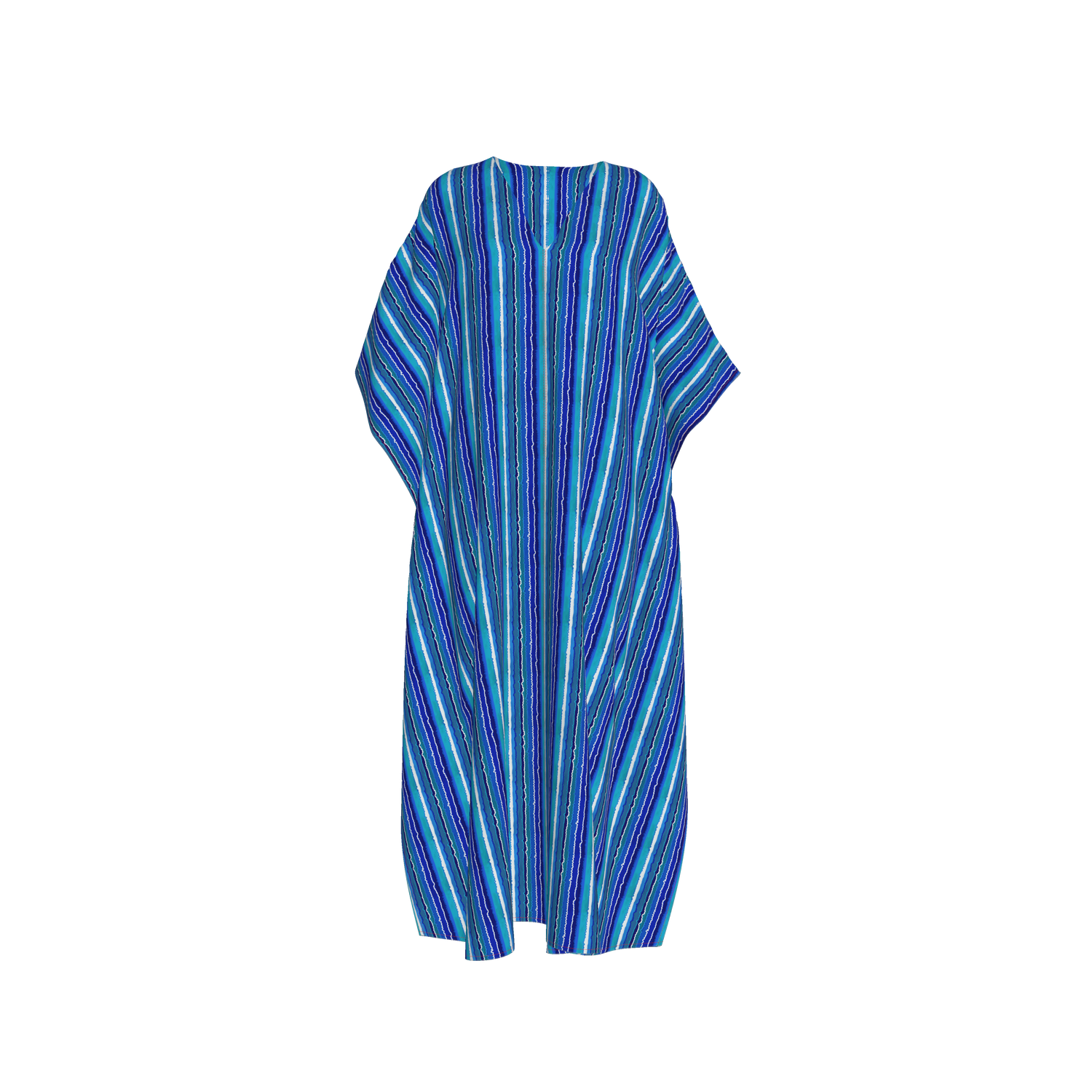 The Cleo Caftan | Blue Lorden Stripe