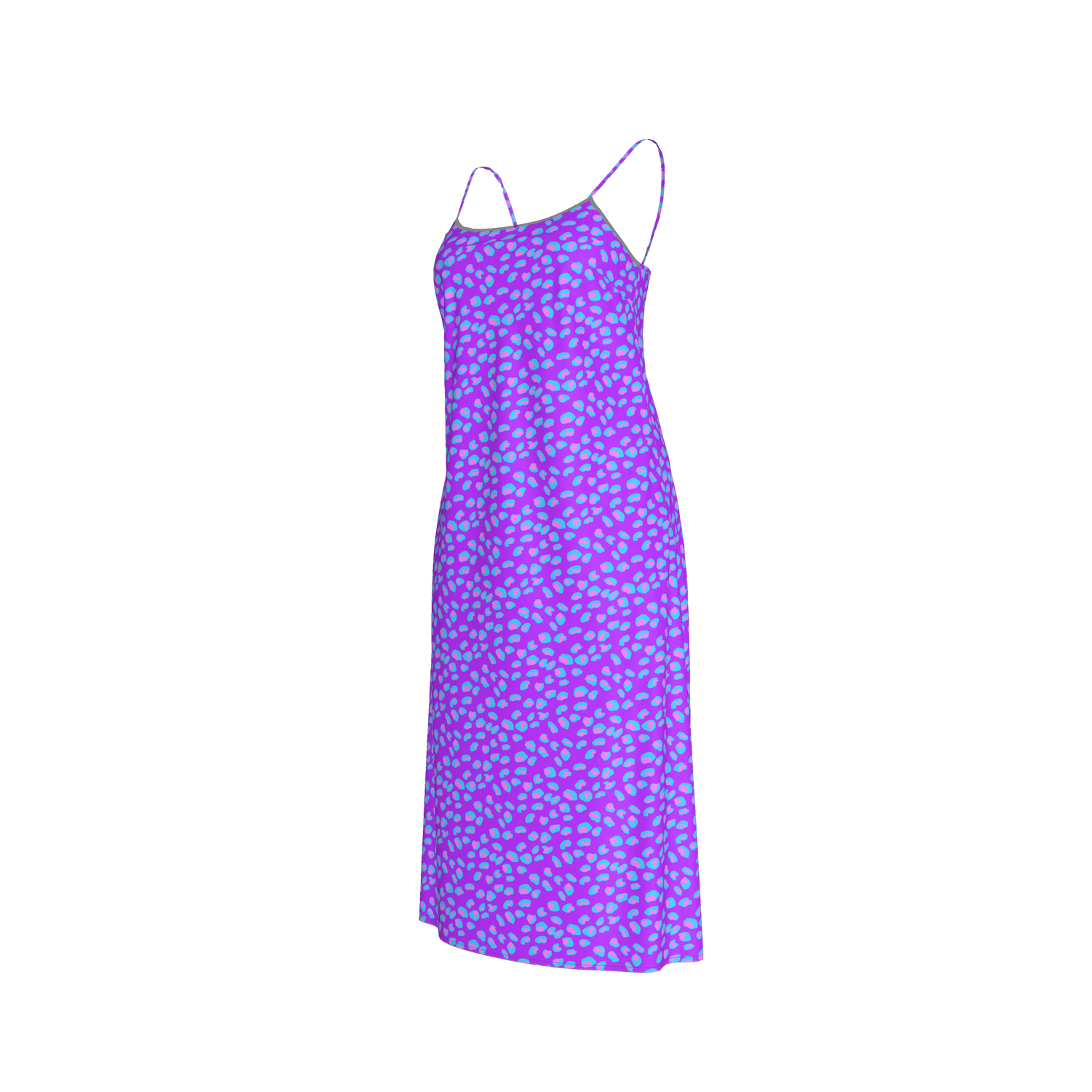 Stevie Slip Dress | Playful Purple Leopard