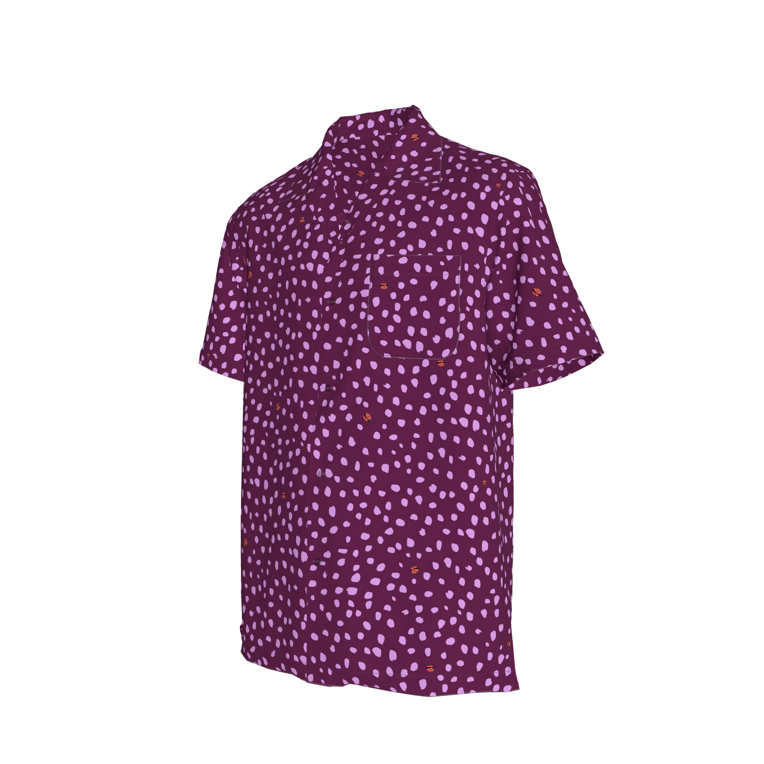 Carter Cabana Shirt | Berry Ladybug