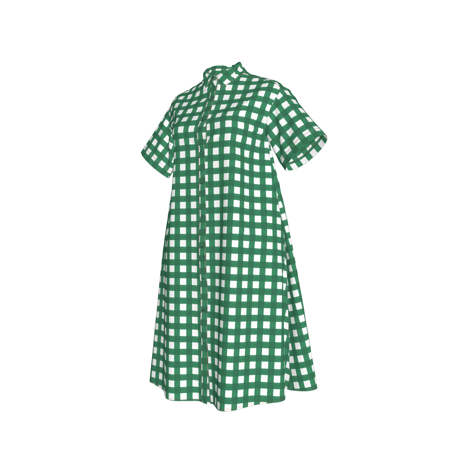 Sarah Shirtdress | Emerald Gingham