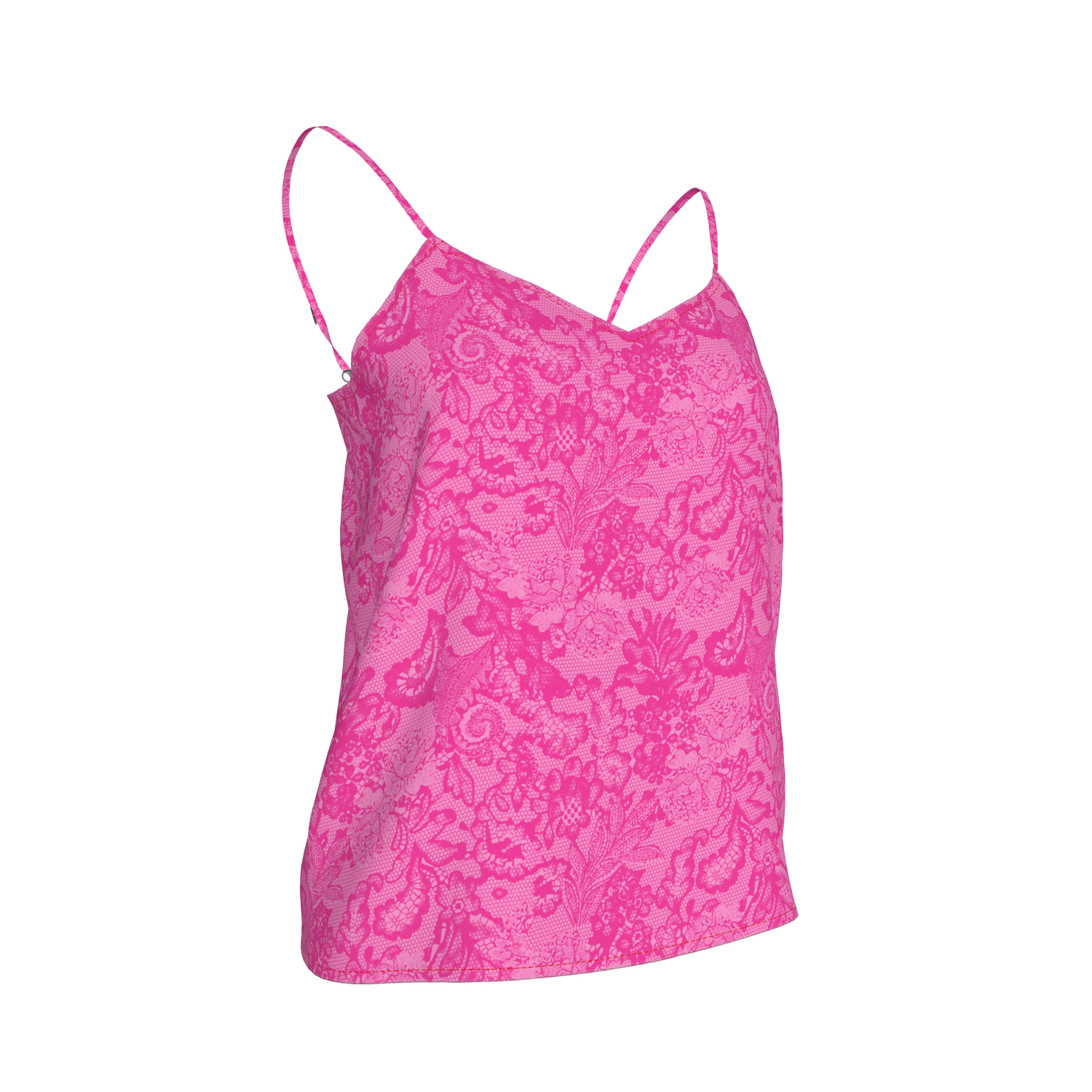 Khala Cami | Hot Pink Lace