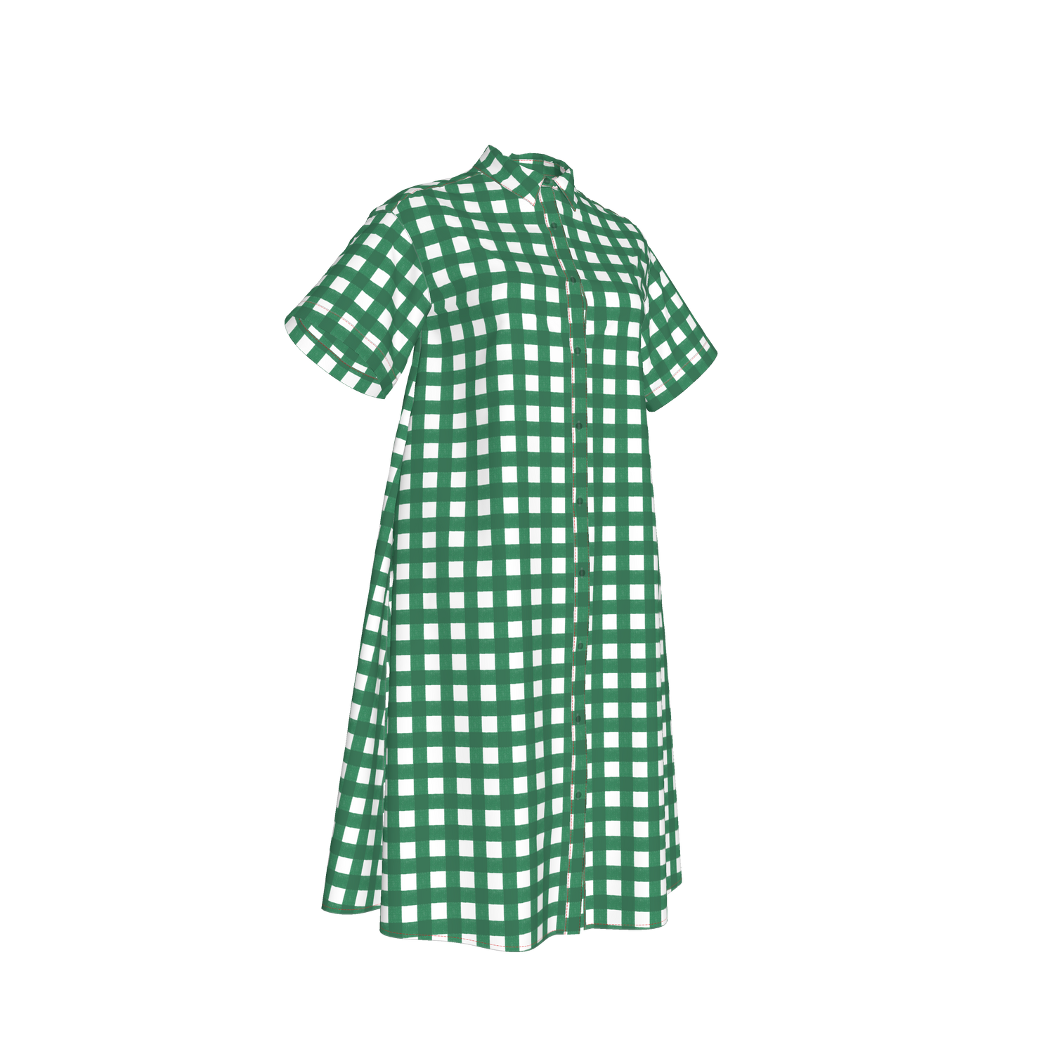 Sarah Shirtdress | Emerald Gingham