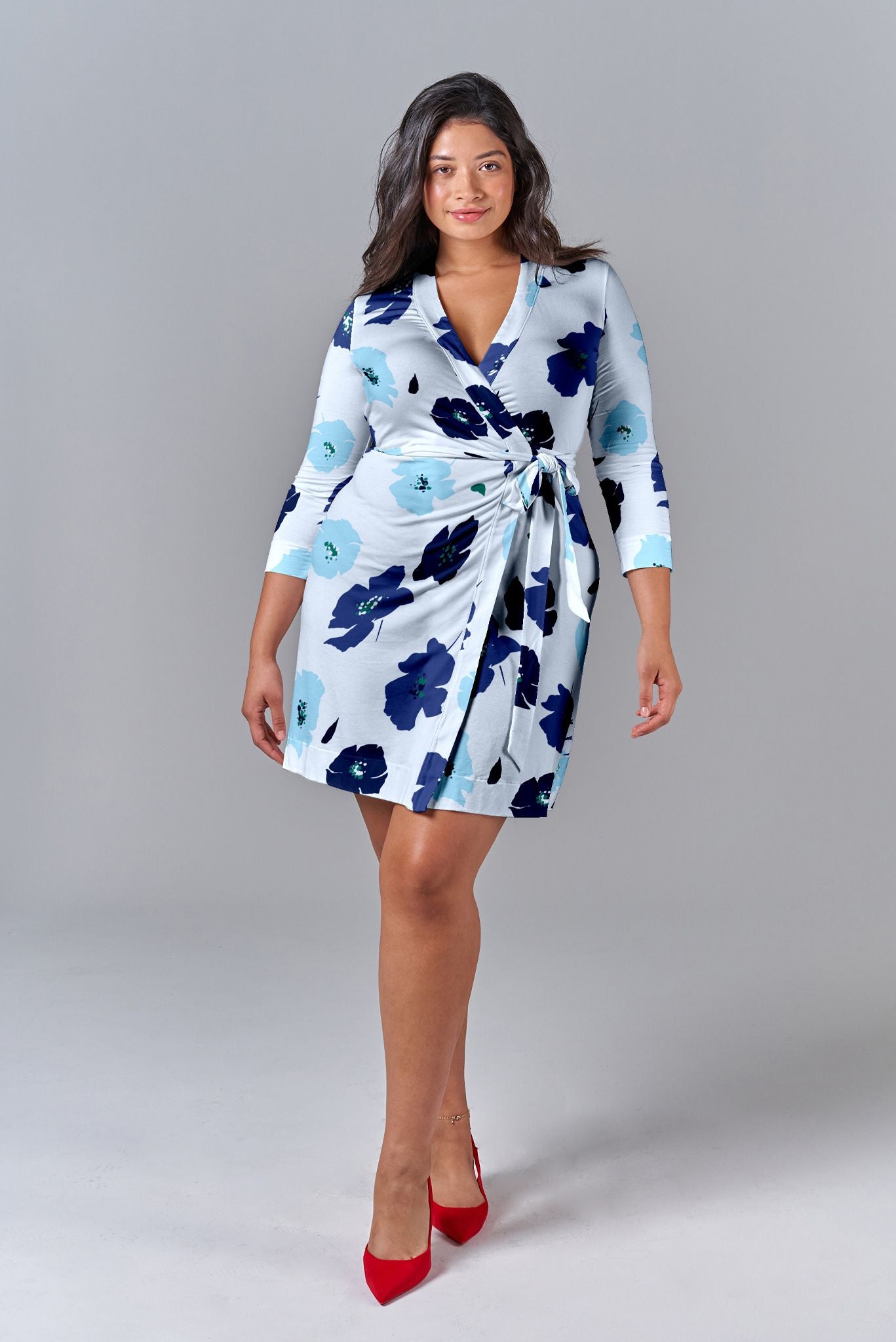 sapphire blue wrap dress Cupshe Deep Sapphire Blue Maxi Dress - Navy