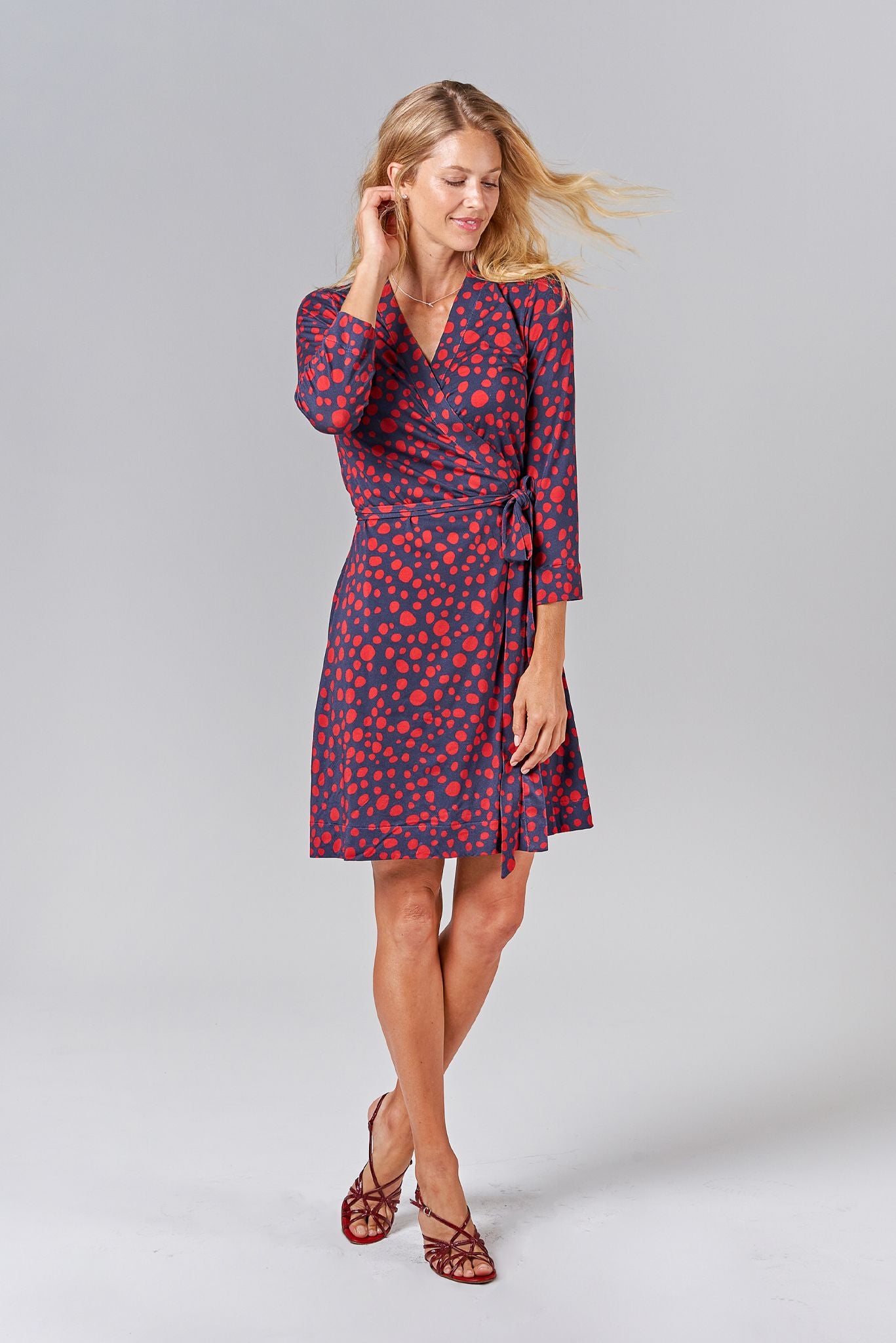 Rachel Wrap Dress | Poppy Spot | Tuckernyc 2X Rachel Wrap Dress | Poppy Spot | Tuckernyc 2X