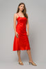 Stevie Slip Dress | Brick Red Painter's Splash