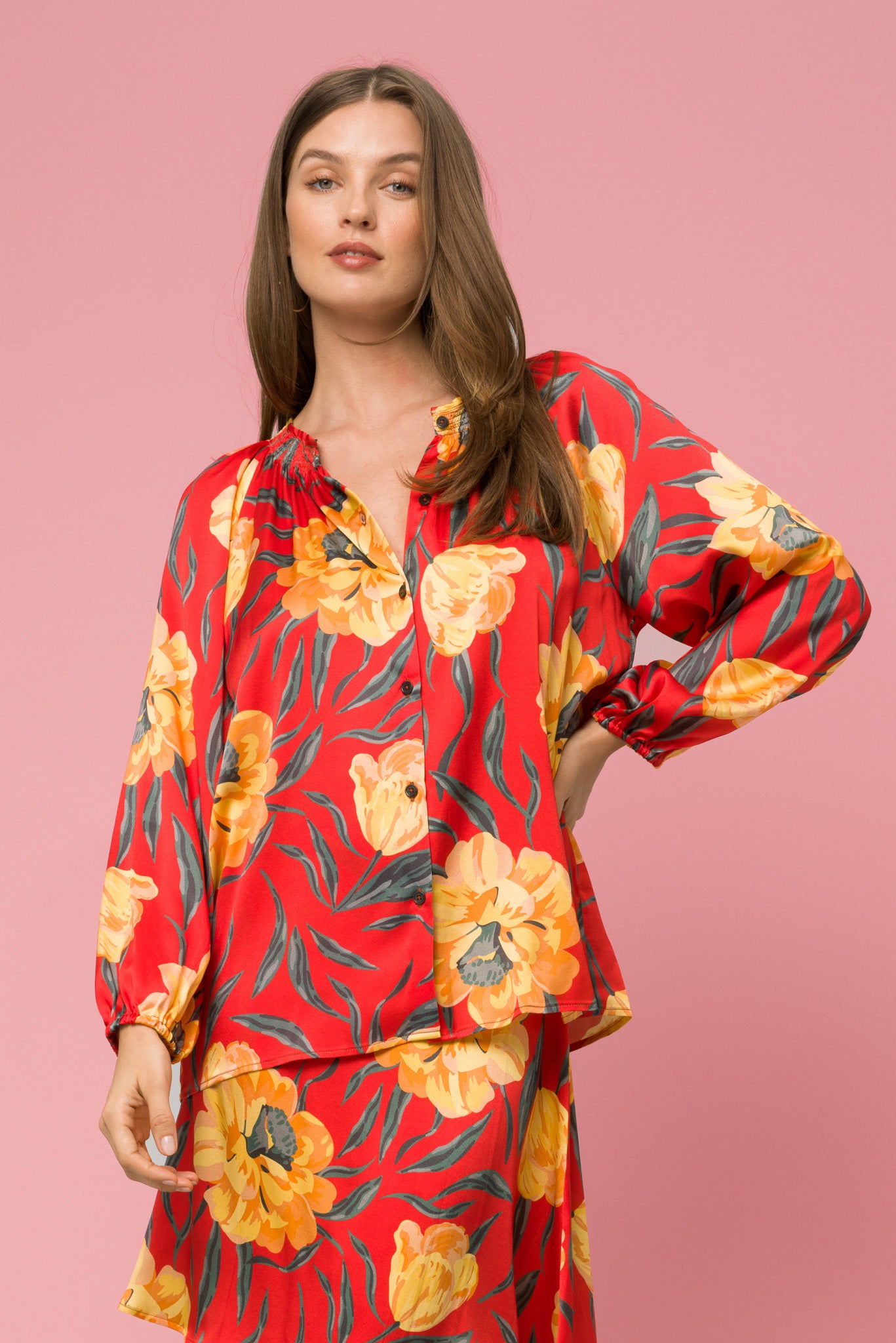 新品！ameri☆MEDI RELAXING ELEGANT BLOUSE THE POUF TIE BLOUSE in BLACK GAUZE* – Lisa Marie Fernandez