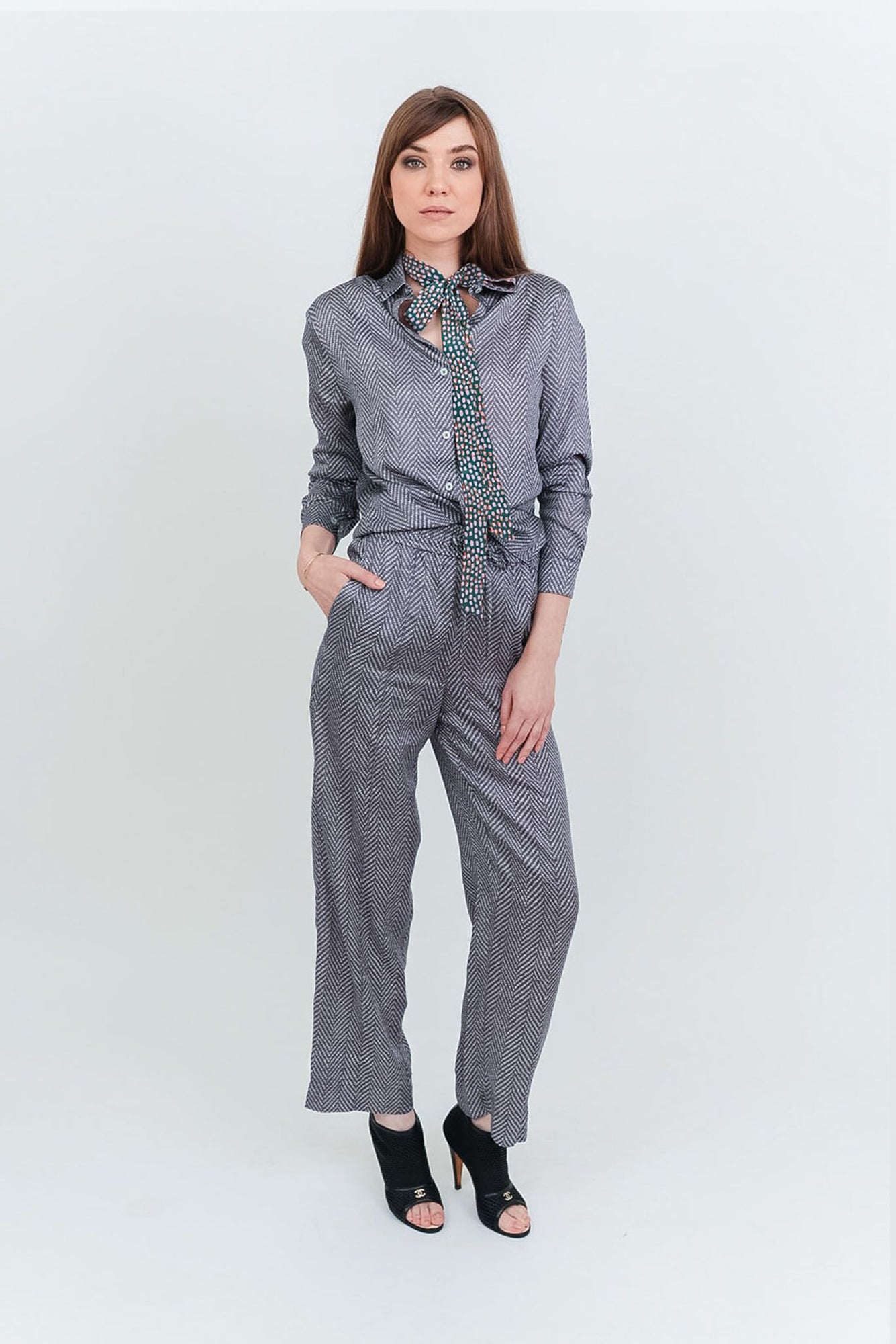 Brooklyn Button Up | Heirloom Herringbone