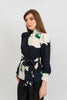 Stella Top | Maxi Poppies in Black and Ivory