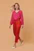 Julia Pant | Terracotta Red