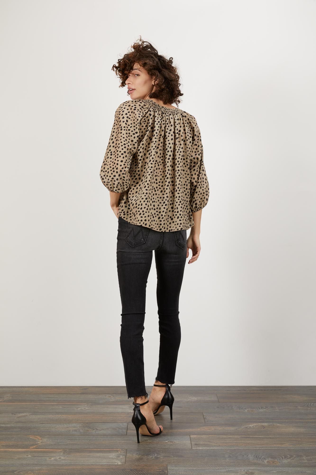 The Classic Blouse | Coffee Dot