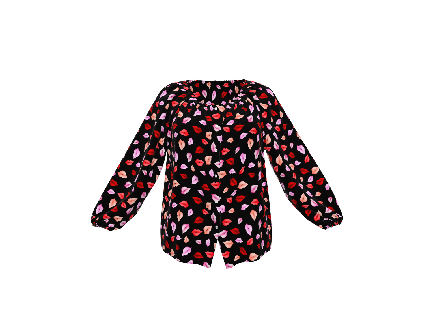 The Classic Blouse - Crimson Kiss