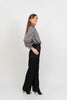 Stella Top | Soft Black and White Houndstooth