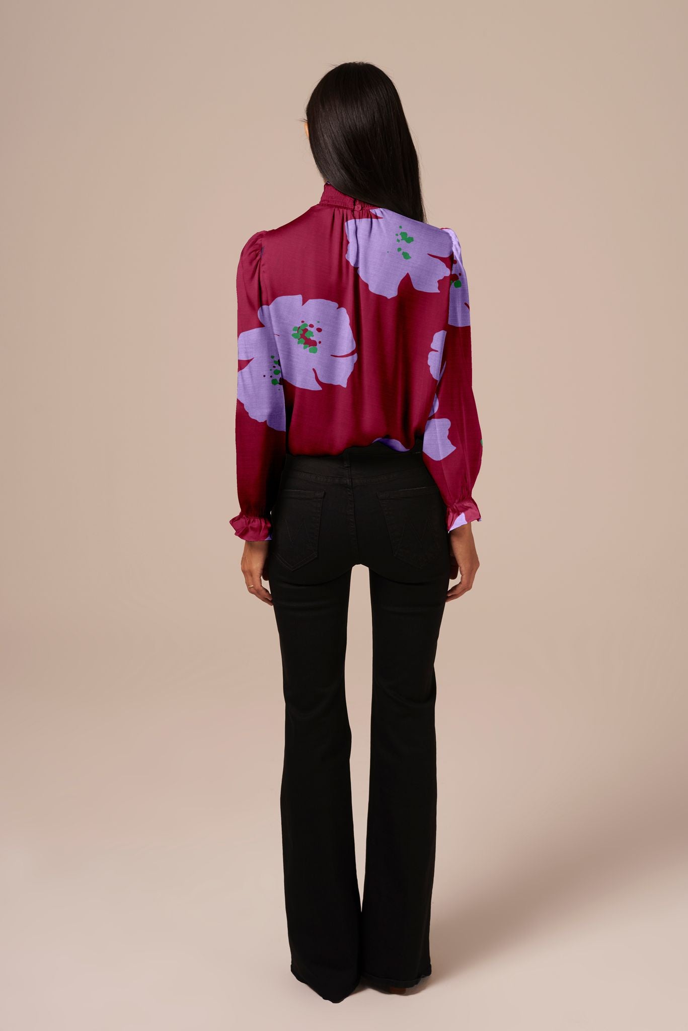The Stella Top | Purple Poppies