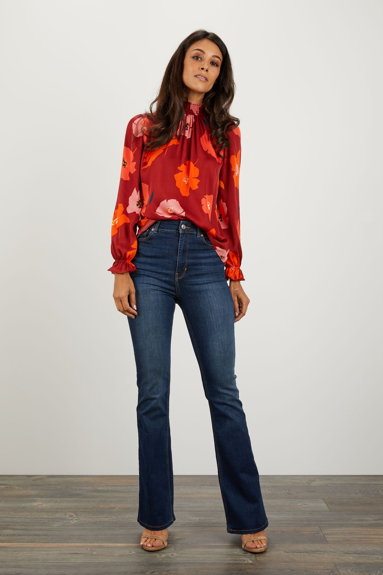 Stella Top | Crimson Poppies