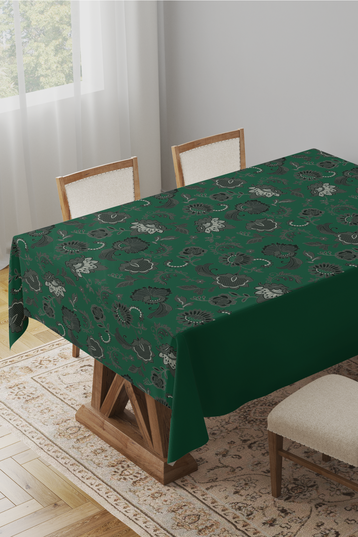 Emerald Legacy Lace Tablecloth