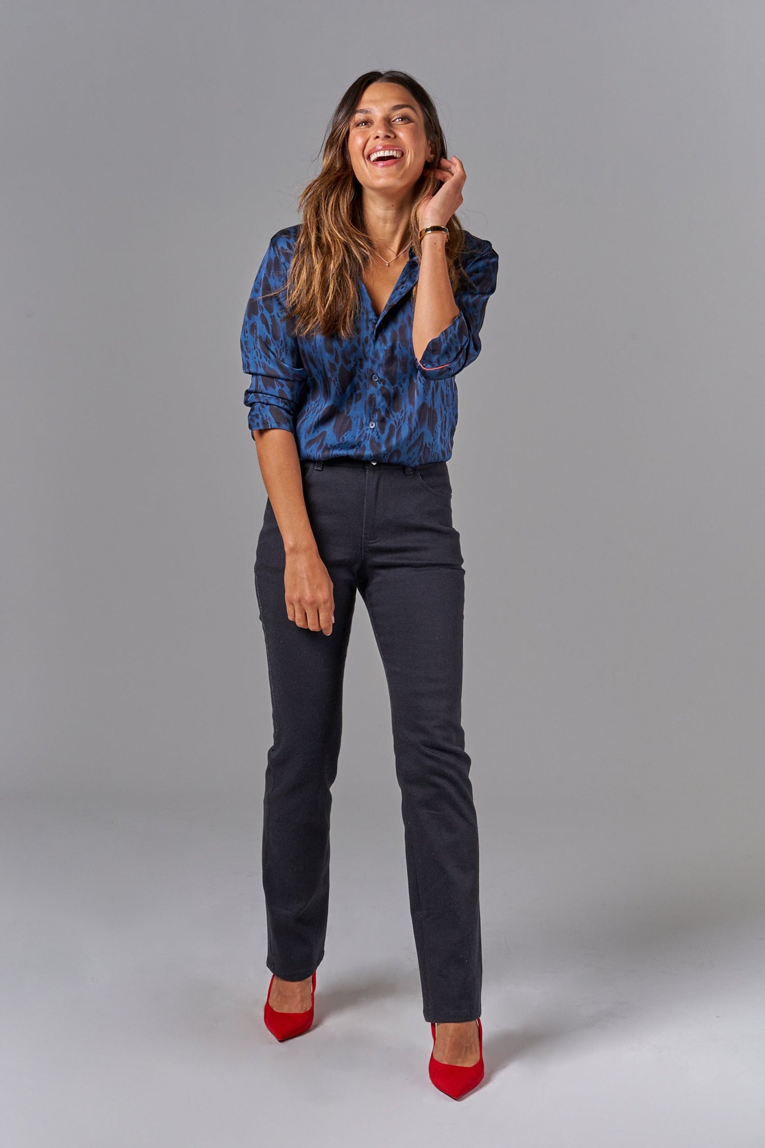 The Brooklyn Button Up | Indigo Safari