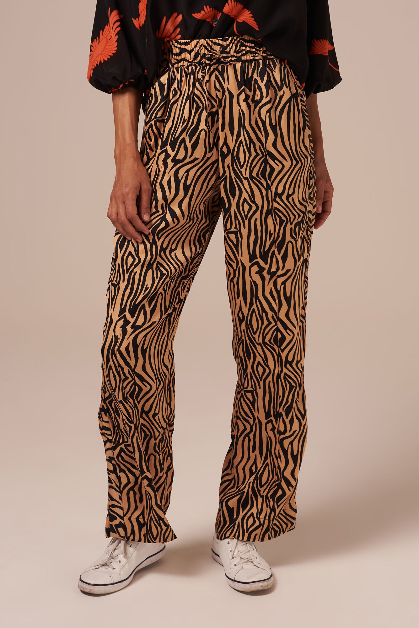 The Camilla Pant | Tan Zebra