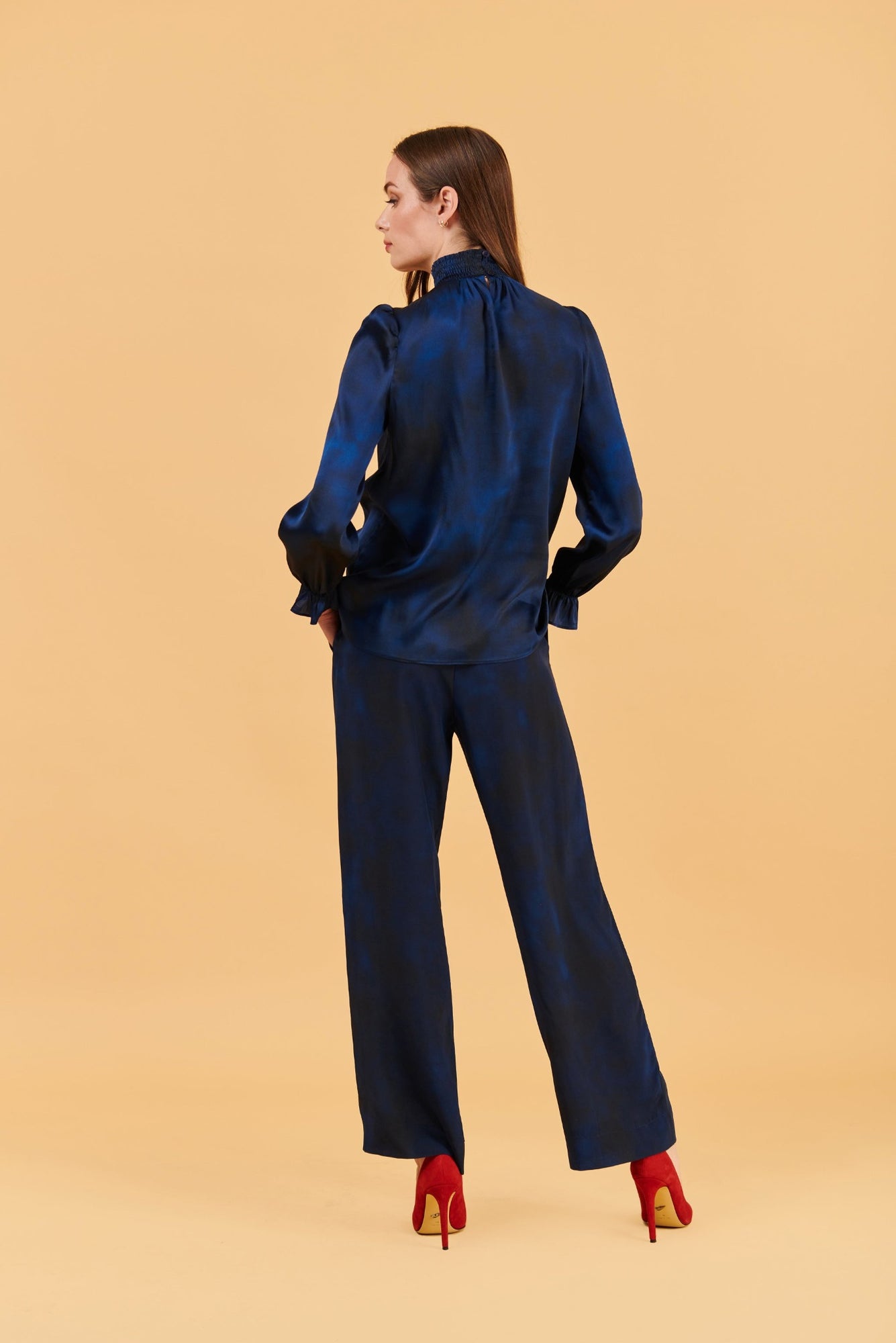 Stella Top | Painter's Splash in Ink Blue