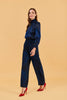 Stella Top | Painter's Splash in Ink Blue