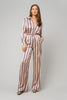 Whitney Pant | Retro Stripe in Ivory & Navy