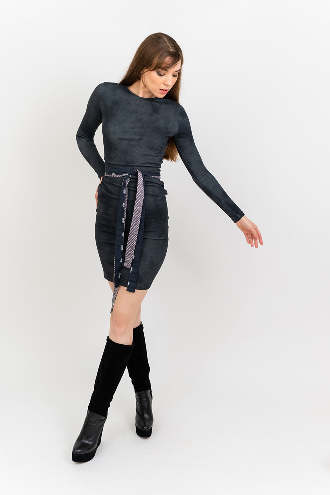 Jordan Jersey Dress | Graphite Painter's Splash