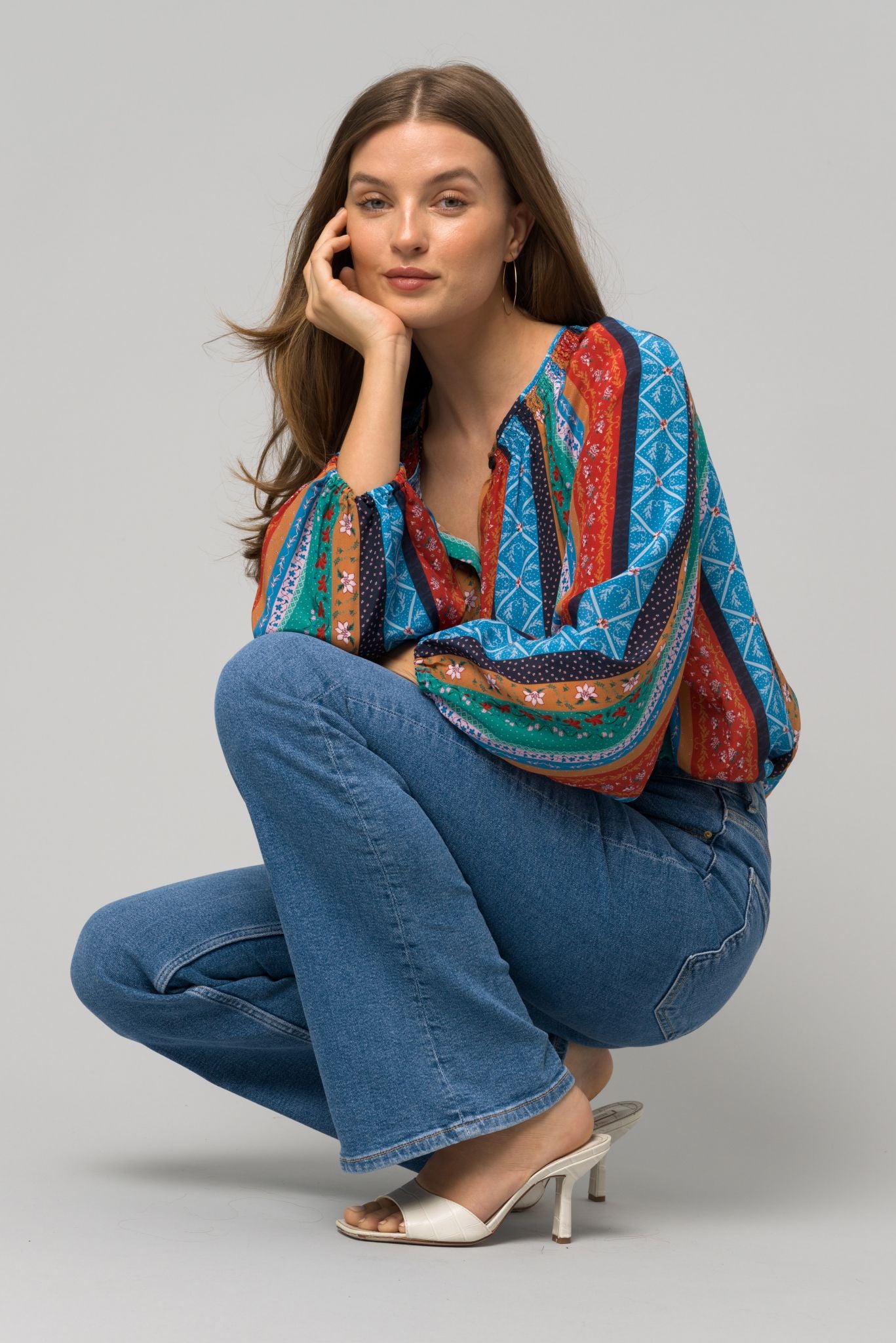 The Classic Blouse | Patch Me In Blue