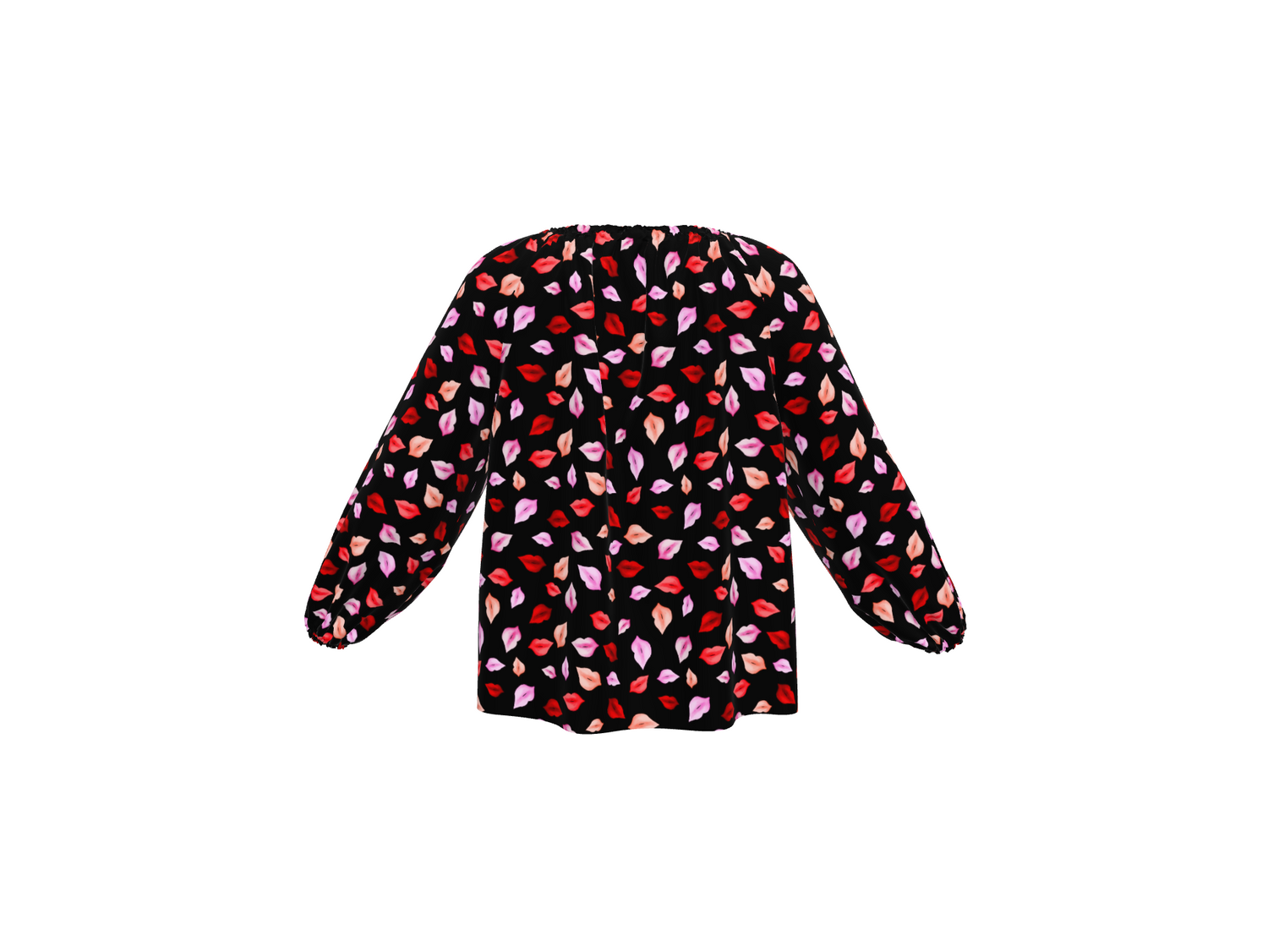 The Classic Blouse - Crimson Kiss