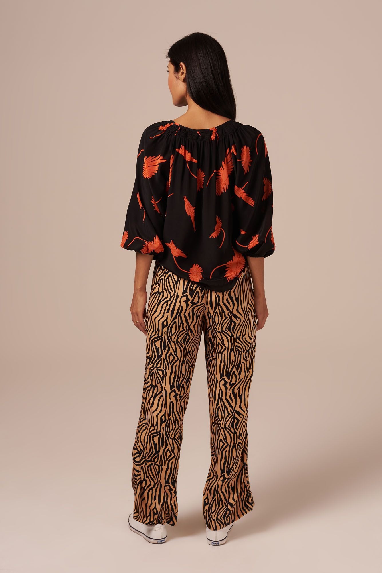 The Classic Blouse | Coral & Cassis
