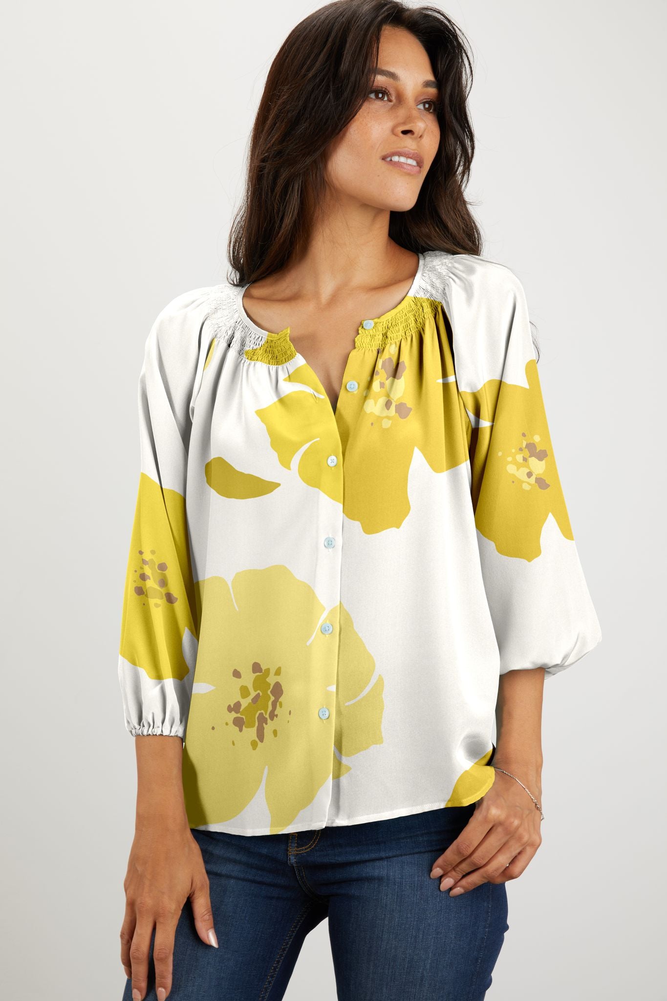The Classic Blouse | Yellow Poppies
