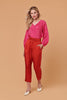 Julia Pant | Terracotta Red