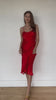 Stevie Slip Dress | Brick Red Painter's Splash